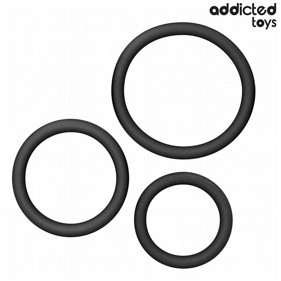 ADDICTED TOYS - SET DE ANILLOS SILICONA MODELO 2 - Lover Dreams