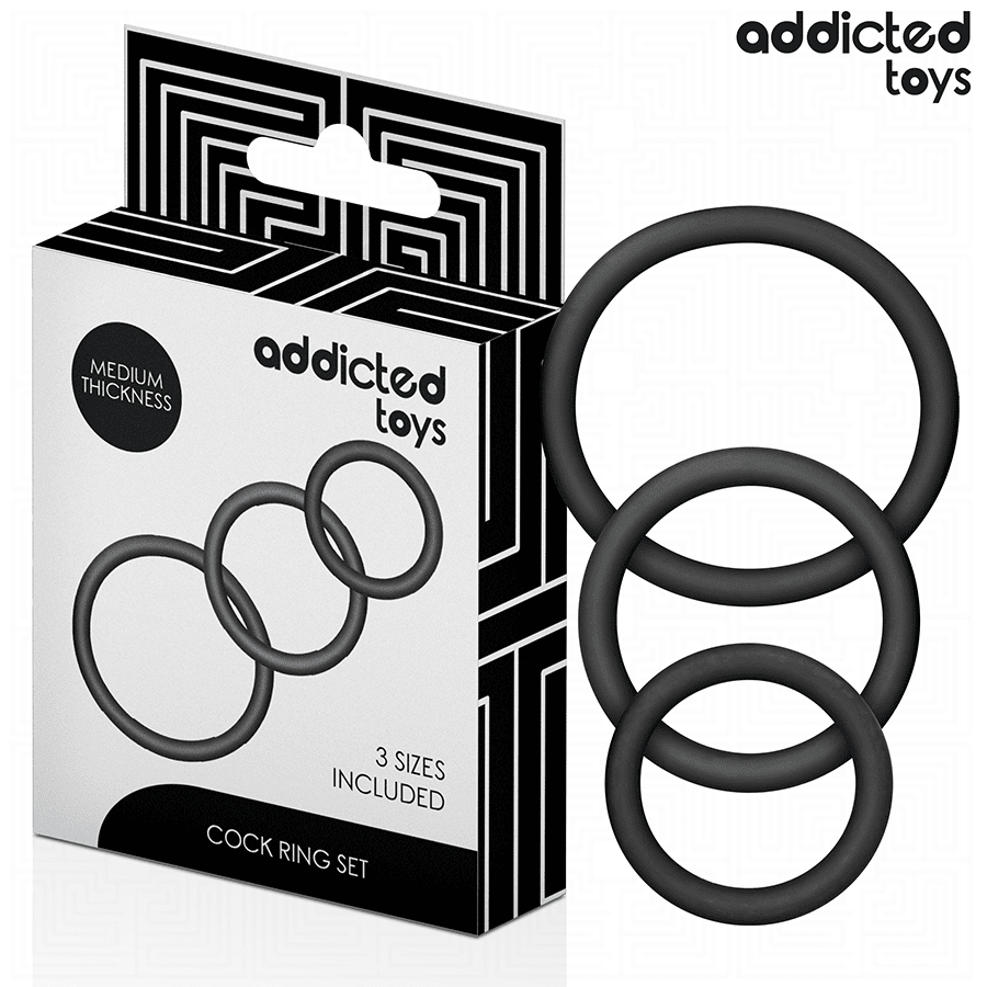 ADDICTED TOYS - SET DE ANILLOS SILICONA MODELO 2 - Lover Dreams