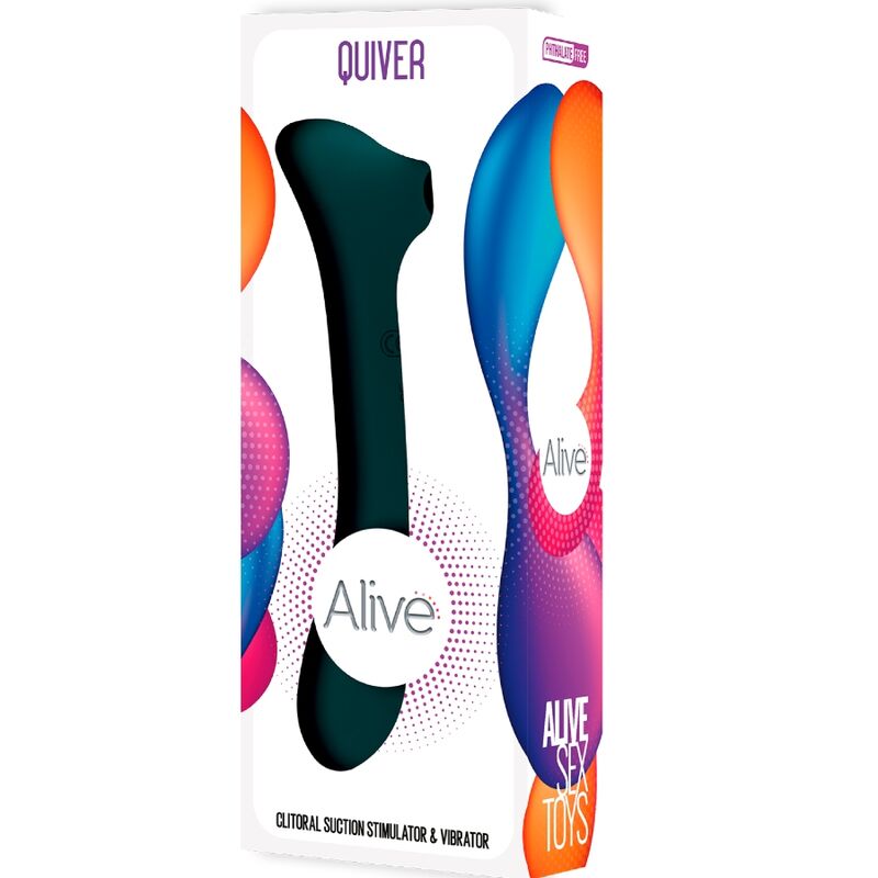ALIVE - QUIVER SUCCIONADOR & VIBRADOR VERDE - Lover Dreams