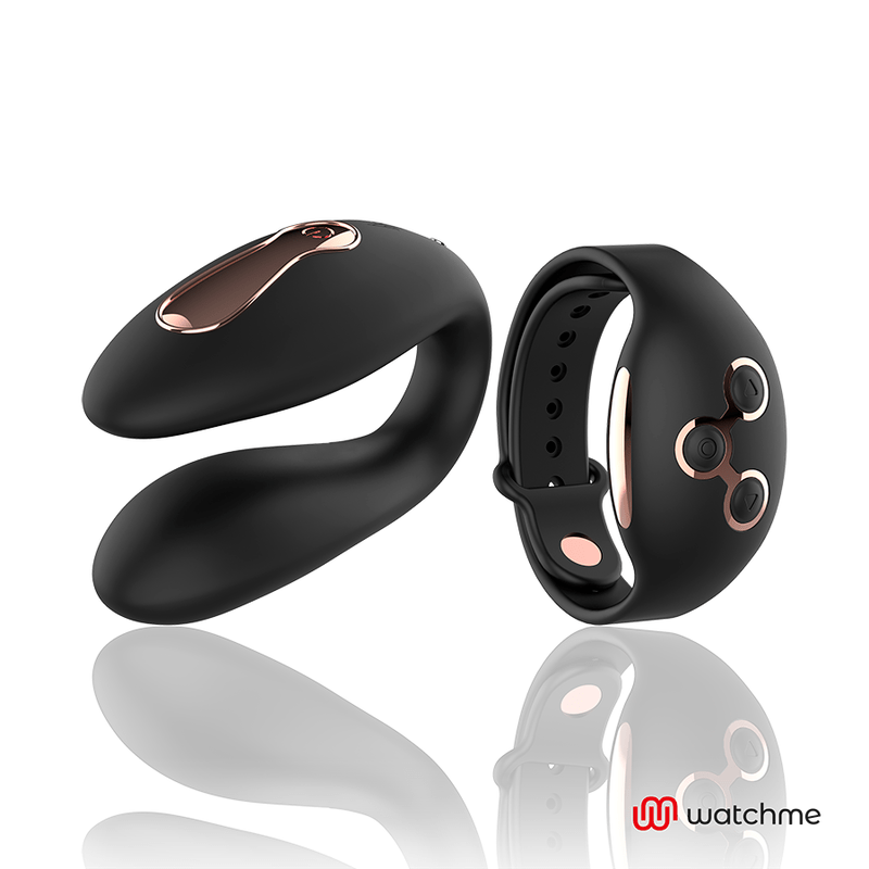Anne's Desire - Estimulador Dual con Tecnología Watchme en Negro y Dorado - Lover Dreams
