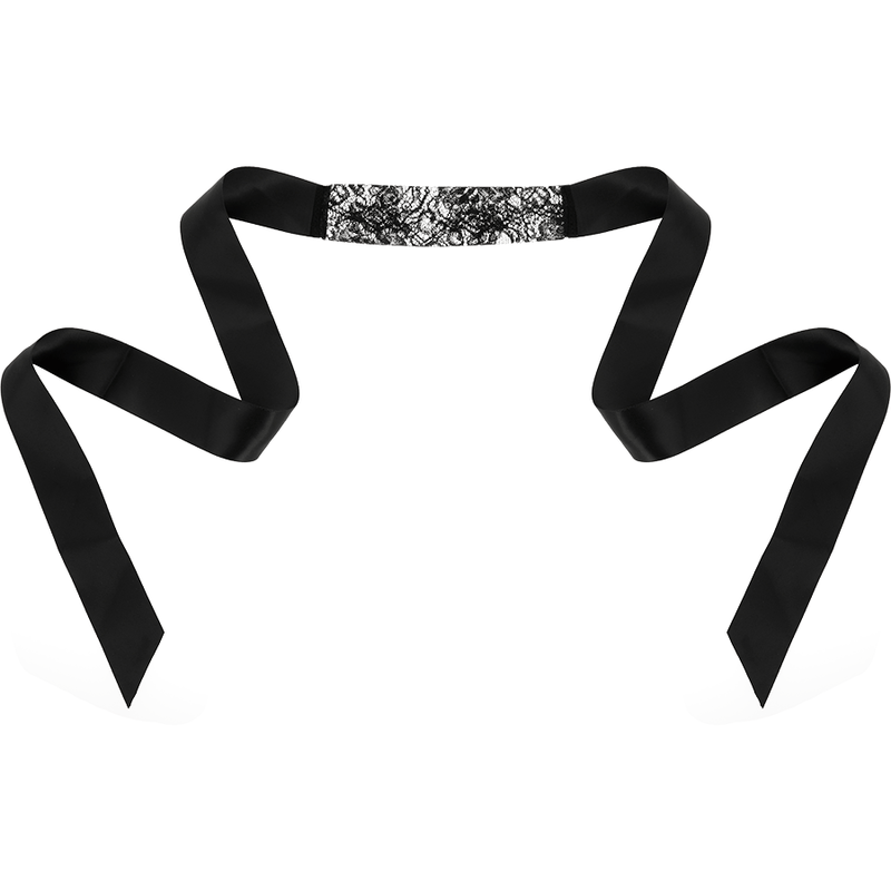 Antifaz de Encaje Negro con Cinta - Coquette Chic Desire - Lover Dreams