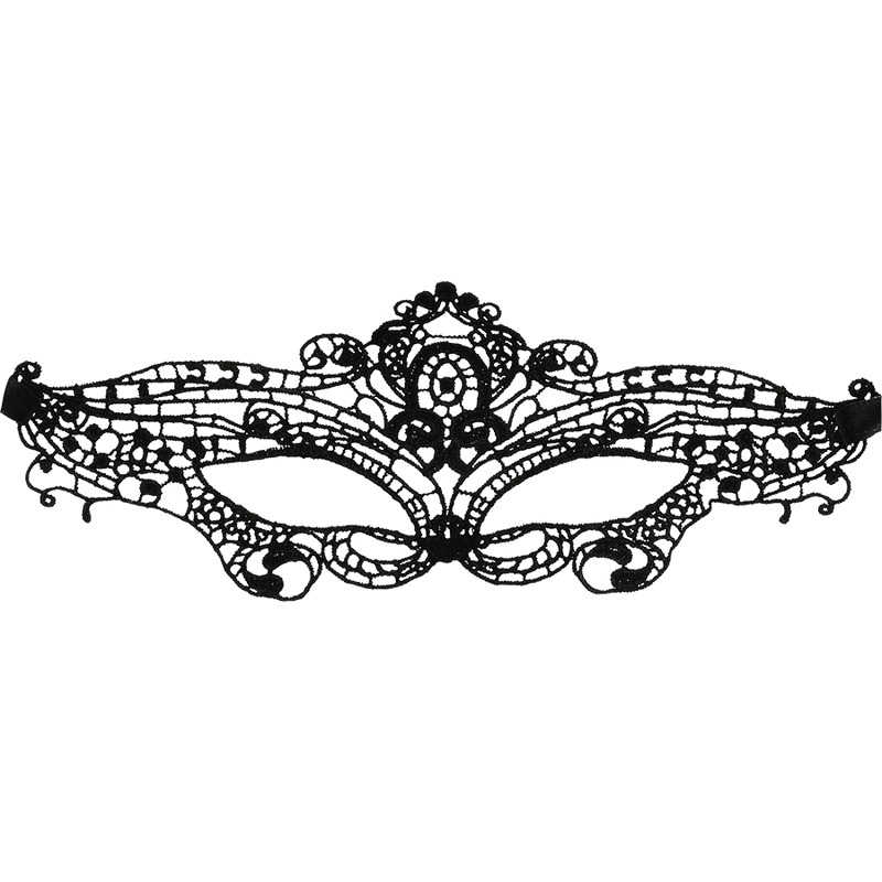 Antifaz de Encaje Negro Coquette Chic Desire - Elegancia y Seducción - Lover Dreams