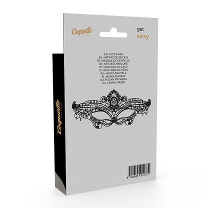 Antifaz de Encaje Negro Coquette Chic Desire - Elegancia y Seducción - Lover Dreams