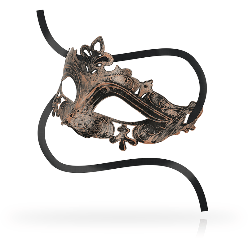 Antifaz Veneciano Cobre OHMAMA - Máscara Elegante para Fiestas - Lover Dreams