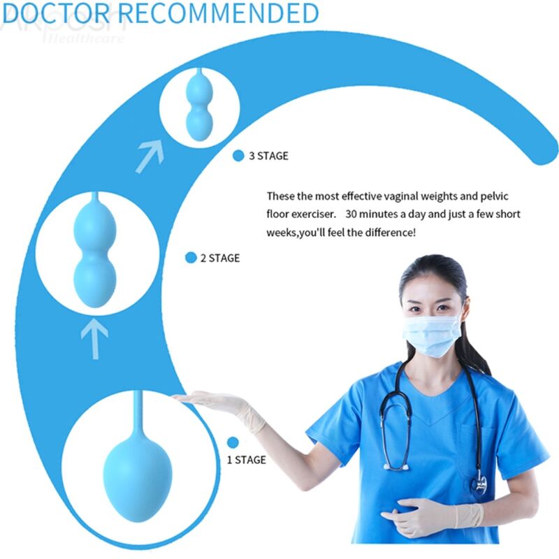 ARMONY - ANABIOSIS PESAS VAGINALES 3 NIVELES AZUL - Lover Dreams