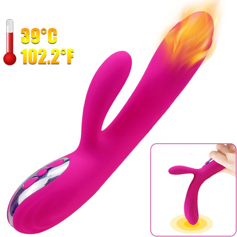 Armony Vibrador Flexible con Efecto Calor en Color Fucsia - Estimulador Avanzado para el Placer - Lover Dreams