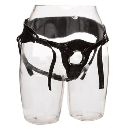 Arnés de Cuero Ajustable con Refuerzo de Espalda y Anilla de 5 cm - California Exotics - Lover Dreams