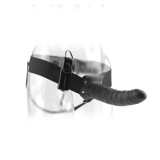 Arnés Vibrador Hueco Negro para Hombre - Mejorando tu Confianza y Placer Intenso - Lover Dreams
