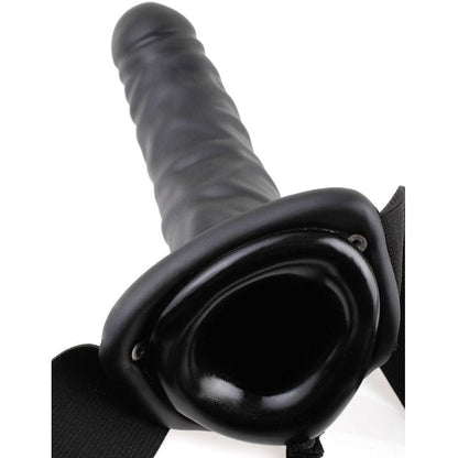 Arnés Vibrador Hueco Negro para Hombre - Mejorando tu Confianza y Placer Intenso - Lover Dreams