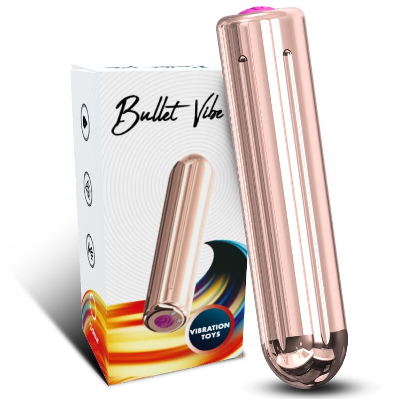 Bala Vibradora Dorada con Control Remoto ARMONY - Compacta y Potente (2 cm x 8.8 cm) - Lover Dreams
