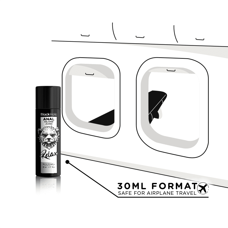 BLACK HOLE - ANAL RELAXING CON JOJOBA BASE SILICONA 30 ML - Lover Dreams