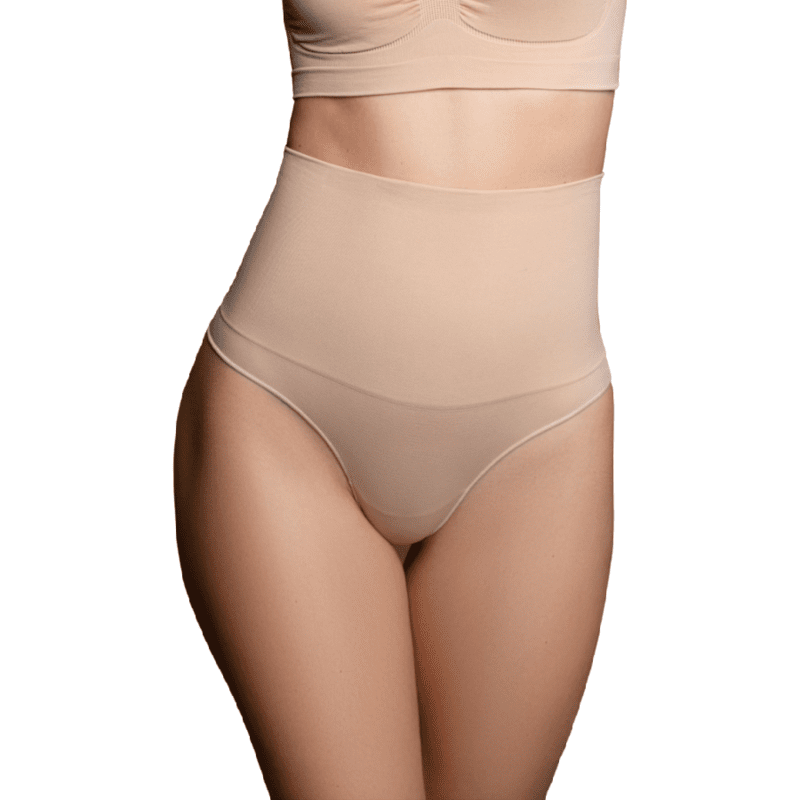 BYE - BRA - FAJA SIN COSTURAS ESTILO TANGA BEIGE TALLA S - Lover Dreams