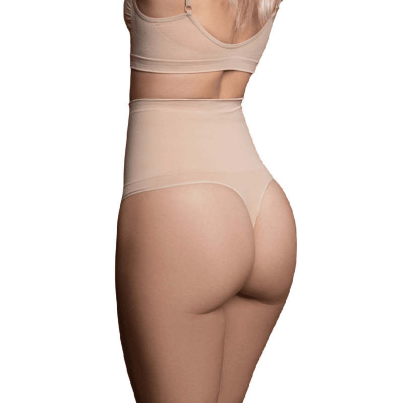 BYE - BRA - FAJA SIN COSTURAS ESTILO TANGA BEIGE TALLA S - Lover Dreams