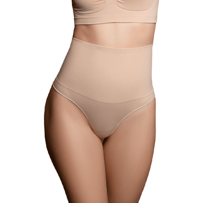 BYE - BRA - FAJA SIN COSTURAS ESTILO TANGA BEIGE TALLA S - Lover Dreams