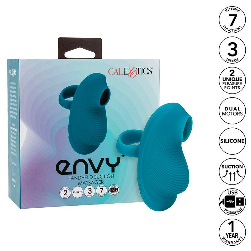 CALEXOTICS - ENVY MASAJEADOR DE BOLA RODANTE 7 VIBRACIONES AZUL - Lover Dreams