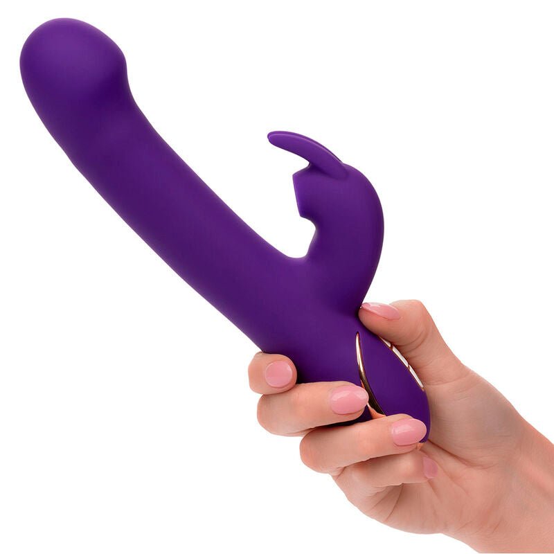 CALEXOTICS - JACK VIBRADOR RABBIT Y ESTIMULADOR 7 NIVELES DE VIBRACIÓN Y SUCCIÓN AZUL - Lover Dreams