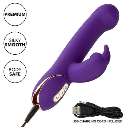 CALEXOTICS - JACK VIBRADOR RABBIT Y ESTIMULADOR 7 NIVELES DE VIBRACIÓN Y SUCCIÓN AZUL - Lover Dreams