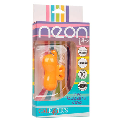 CALEXOTICS - NEON VIBES THE BUZZING VIBE ESTIMULADOR DE DEDO 10 VIBRACIONES NARANJA - Lover Dreams