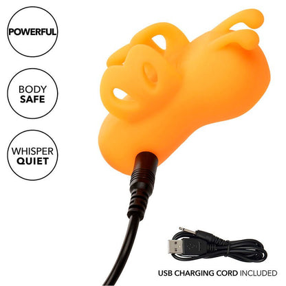 CALEXOTICS - NEON VIBES THE BUZZING VIBE ESTIMULADOR DE DEDO 10 VIBRACIONES NARANJA - Lover Dreams