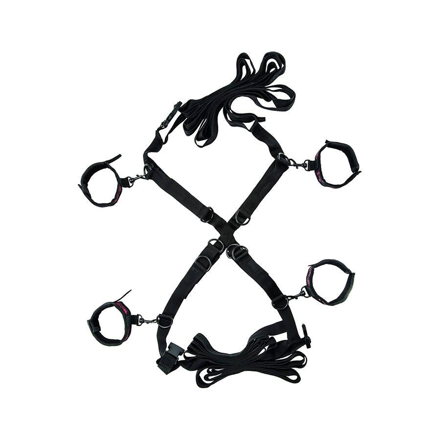 CALEXOTICS - SCANDAL SET DE ATADURAS CRUZADAS CAMA - Lover Dreams