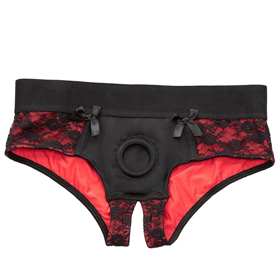 CALEXOTICS - SCANDAL SET DE BRAGUITAS SIN ENTREPIERNAS CON DILDO TALLA S/M - Lover Dreams