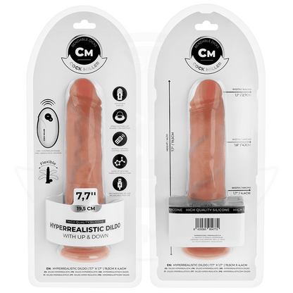 COCK MILLER - DILDO HIPERREALÍSTICO CON VENTOSA Y THRUSTING CON CONTROL REMOTO 19,5 CM - Lover Dreams