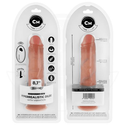 COCK MILLER - DILDO HIPERREALÍSTICO VIBRACIÓN CON CONTROL REMOTO 20,5 CM - Lover Dreams