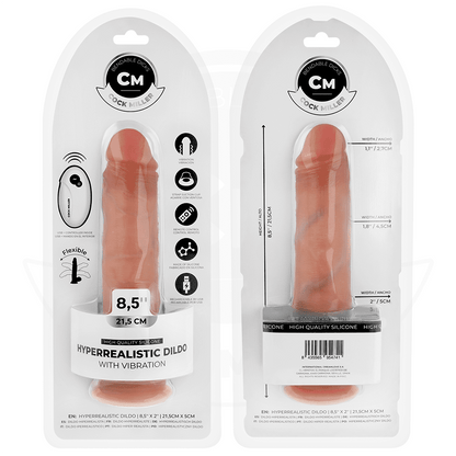 COCK MILLER - DILDO HIPERREALÍSTICO Y VIBRACIÓN CON CONTROL REMOTO 21,5 CM - Lover Dreams