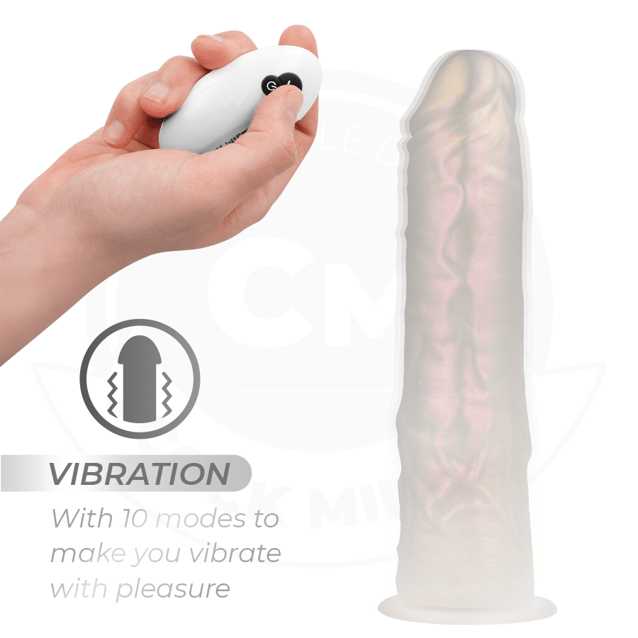 COCK MILLER - DILDO SILICONA 20,5 CM , LUCES Y VIBRACIÓN CON CONTROL REMOTO - Lover Dreams