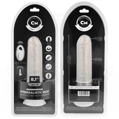 COCK MILLER - DILDO SILICONA 20,5 CM , LUCES Y VIBRACIÓN CON CONTROL REMOTO - Lover Dreams
