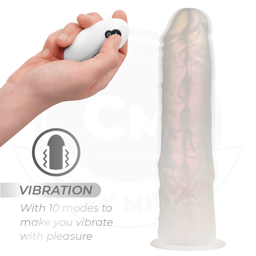 COCK MILLER - DILDO SILICONA 21,5 CM , LUCES Y VIBRACIÓN CON CONTROL REMOTO - Lover Dreams