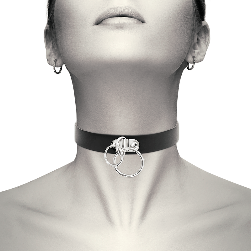 Collar Ajustable Coquette Chic Desire - Complemento Fetish y Accesorio de Lencería en PU Leather Vegano - Lover Dreams