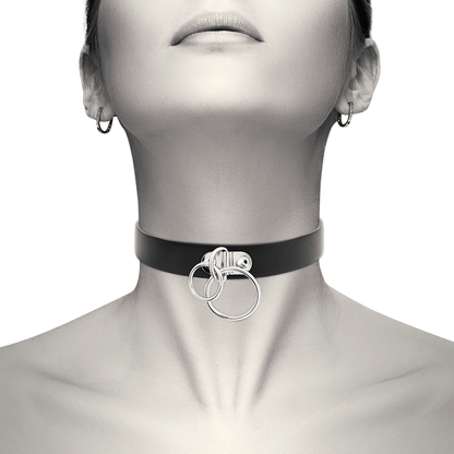Collar Ajustable Coquette Chic Desire - Complemento Fetish y Accesorio de Lencería en PU Leather Vegano - Lover Dreams