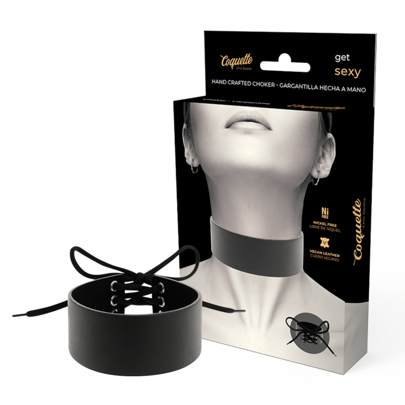 Collar Ajustable Coquette Chic Desire: Estilo BDSM y Fetish en PU Leather Vegano para Looks Atrevidos - Lover Dreams