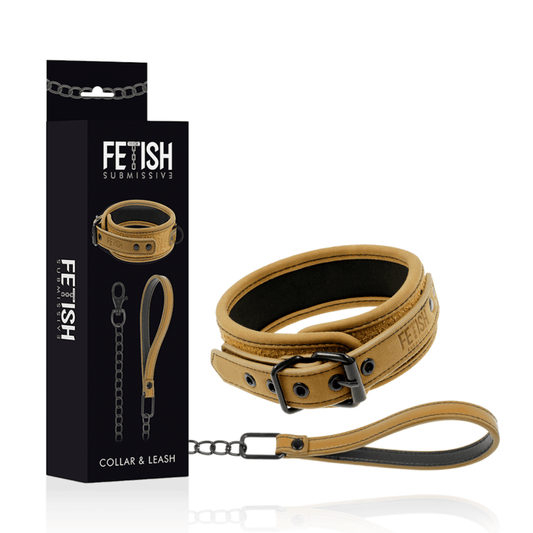 Collar de Neopreno con Cadena Fetish Submissive Origen - Lover Dreams