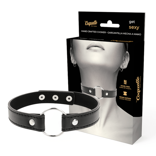 Collar Fetiche Ajustable de Cuero Vegano Coquette Chic Desire - Elegancia y Confort para la Mujer Moderna - Lover Dreams