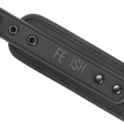 Collar y Esposas de Cuero Vegano con Forro de Neopreno - Fetish Submissive - Lover Dreams