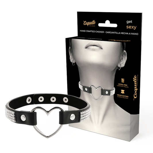 Collares Coquette Chic Desire: Elegancia Fetish en Cuero Vegano para tus Looks Atrevidos - Lover Dreams