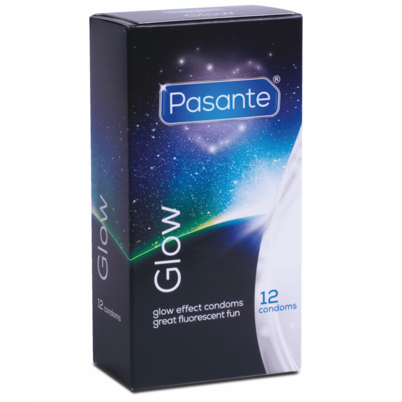 Condones Pasante Glow: Brilla en la Oscuridad – Paquete de 12, Sin Ingredientes de Origen Animal, Seguro y Confiable - Lover Dreams