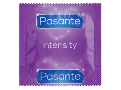 Condones Pasante Intensity con Puntos y Estrías - Paquete de 12 Unidades - Lover Dreams