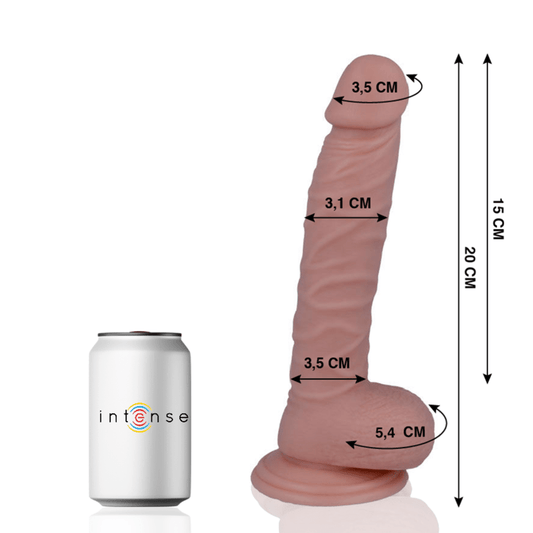 Consolador Realista MR INTENSE de 20 cm - Diámetro 3.1 cm - Lover Dreams