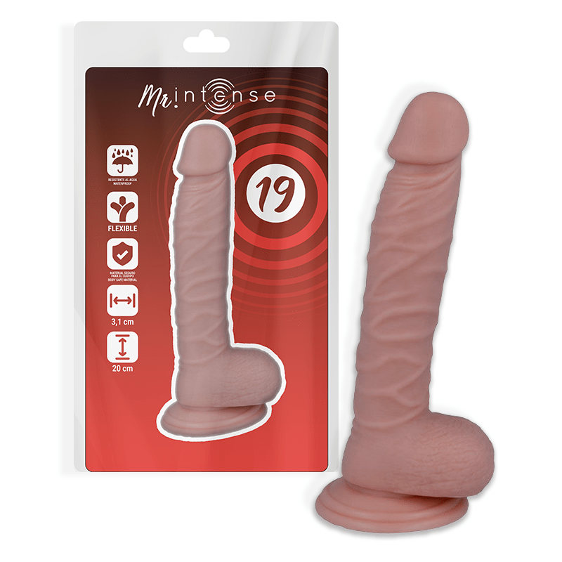 Consolador Realista MR INTENSE de 20 cm - Diámetro 3.1 cm - Lover Dreams