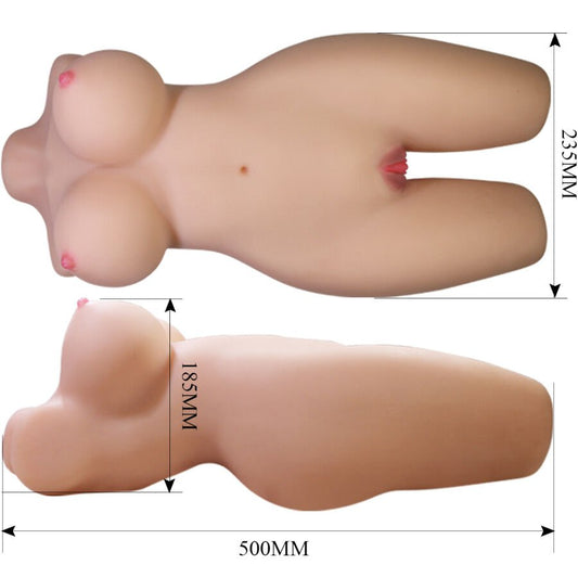 CRAZY BULL - MIA TORSO FEMENINO REALISTA VAGINA Y ANAL 8.5 KG - Lover Dreams