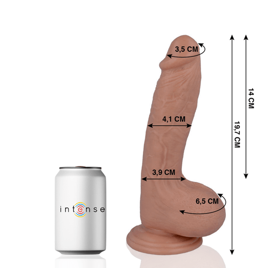 Dildo Realista MR INTENSE de 19.7 cm - Pene de Silicona de 4.1 cm de Diámetro - Lover Dreams