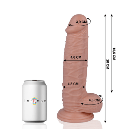 Dildo Realista MR INTENSE de 20 cm, Diámetro 4.6 cm - Juguete Íntimo para Placer Intenso - Lover Dreams