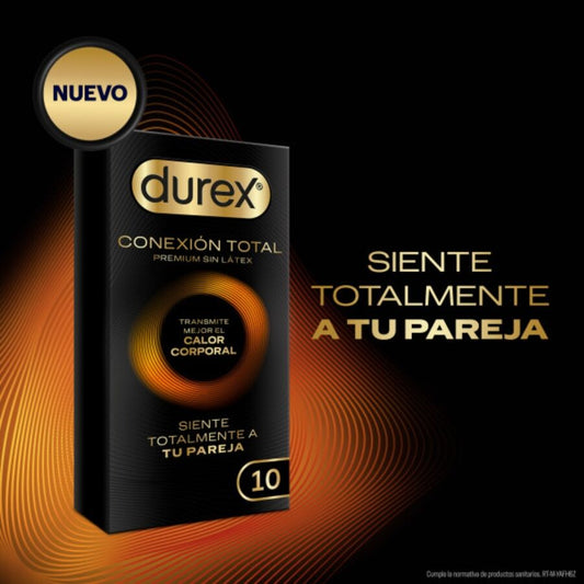 DUREX - CONEXIÓN TOTAL ULTRA FINO PLUS SIN LÁTEX 10 UNIDADES - Lover Dreams