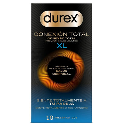 DUREX - CONEXIÓN TOTAL XL ULTRA FINO PLUS SIN LÁTEX 10 UNIDADES - Lover Dreams