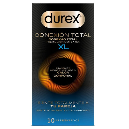 DUREX - CONEXIÓN TOTAL XL ULTRA FINO PLUS SIN LÁTEX 10 UNIDADES - Lover Dreams