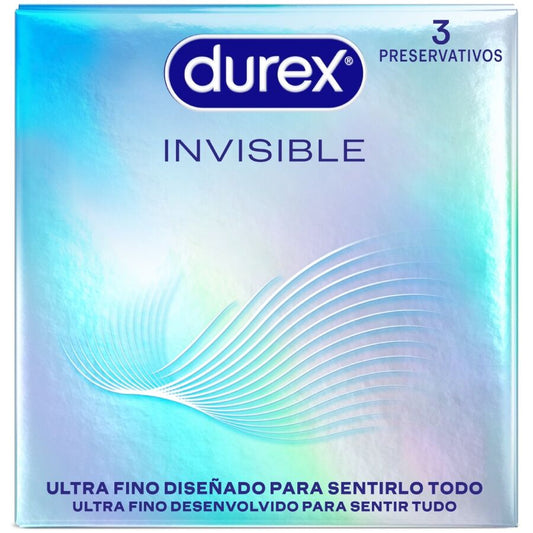 DUREX - PRESERVATIVOS INVISIBLE ULTRA FINO 3 UNIDADES - Lover Dreams