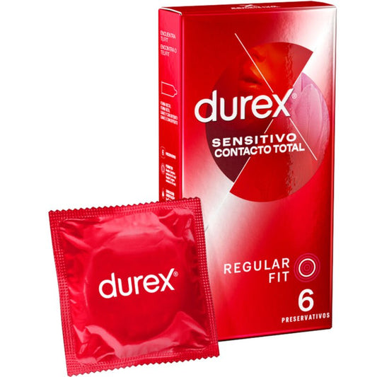 "Durex Sensitivo Contacto Total: Preservativos Ultrafinos para Máxima Sensibilidad y Placer" - Lover Dreams